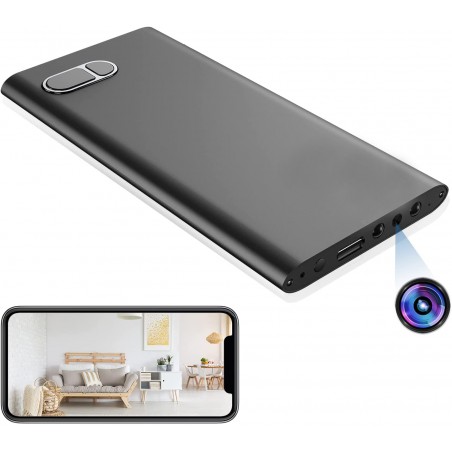 Induction backup battery Full HD wifi camera accessible remotely