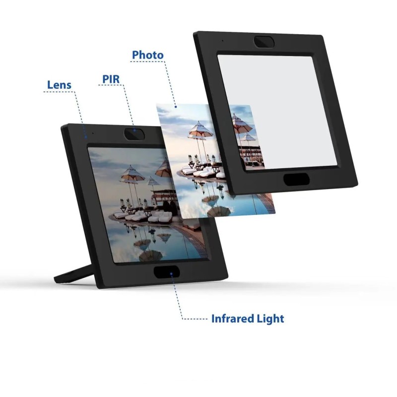Photo frame camera long battery life 180 days in motion detection