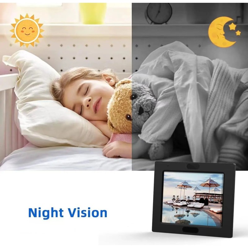 Photo frame camera long battery life 180 days in motion detection