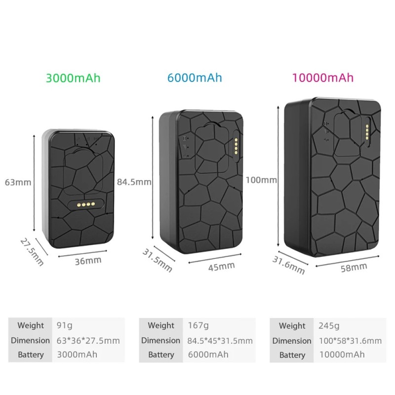 Waterproof 4G magnetic GPS tracker with microphone 60 days