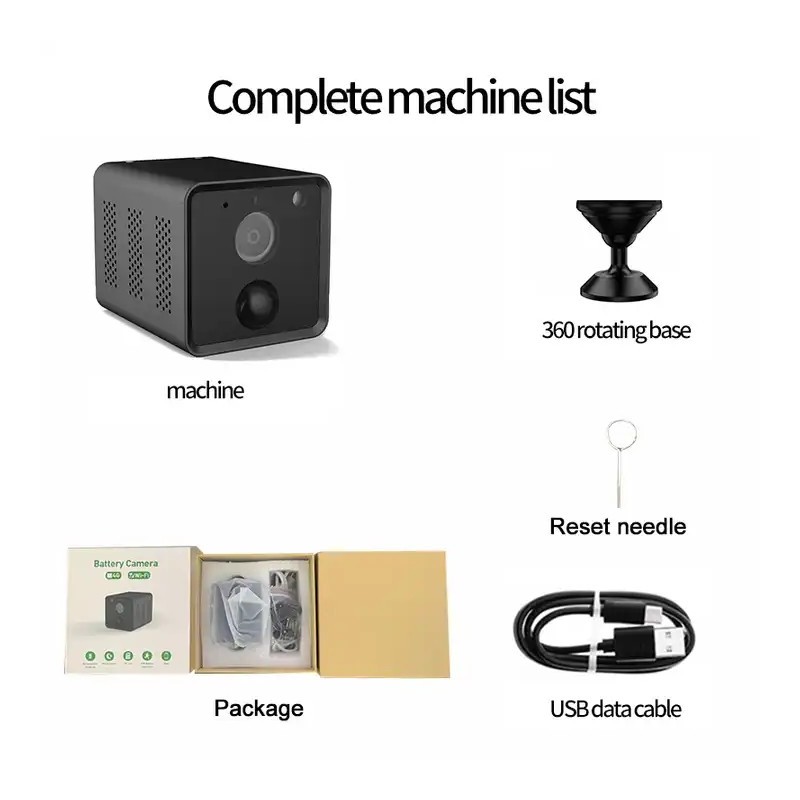 Caméra WIFI connectée longue autonomie détection de mouvement PIR