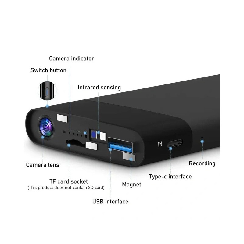 WiFi Camera Backup Battery Remote Viewing 32 Hours