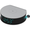Full HD WiFi Camera in Alarm Clock with Wireless Charging