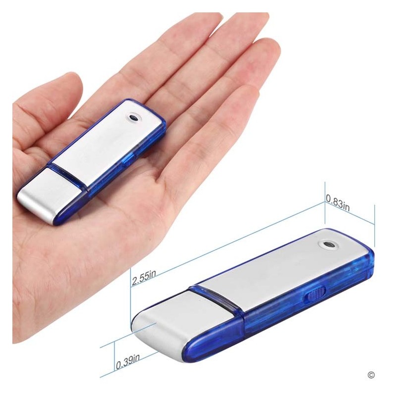 Clé USB Espion 4Go - Enregistrement Vocal 48h - Format WAV - Compatible Windows