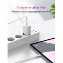 Chargeur Secteur Rapide 18W Compatible avec iPhone