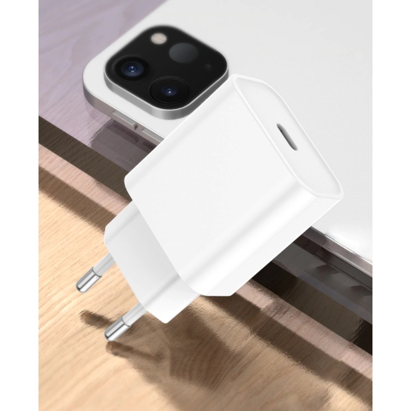 Chargeur Secteur Rapide 18W Compatible avec iPhone