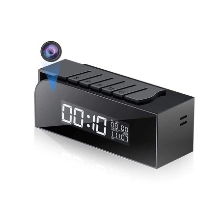 Réveil camera espion WIFI Full HD vision nocturne/Detection de mouvement