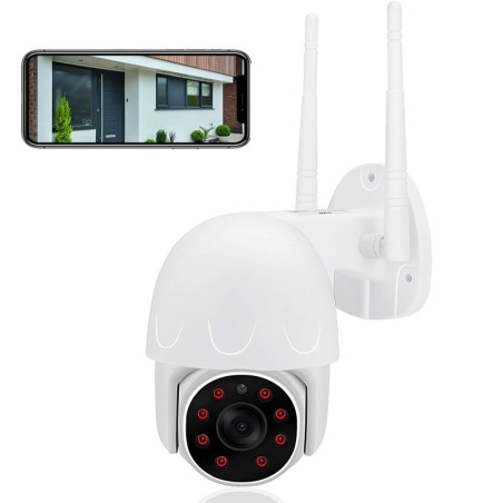 Outdoor Full HD WIFI PTZ surveillance camera remotely accessible night vision