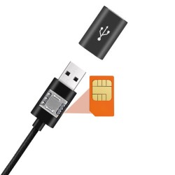 Cable GSM espion écoute à distance avec localisation LBS