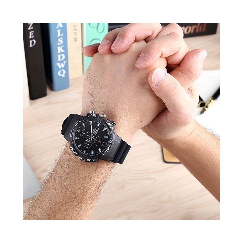 Montre caméra espion sport Full HD jusqu'à 3h