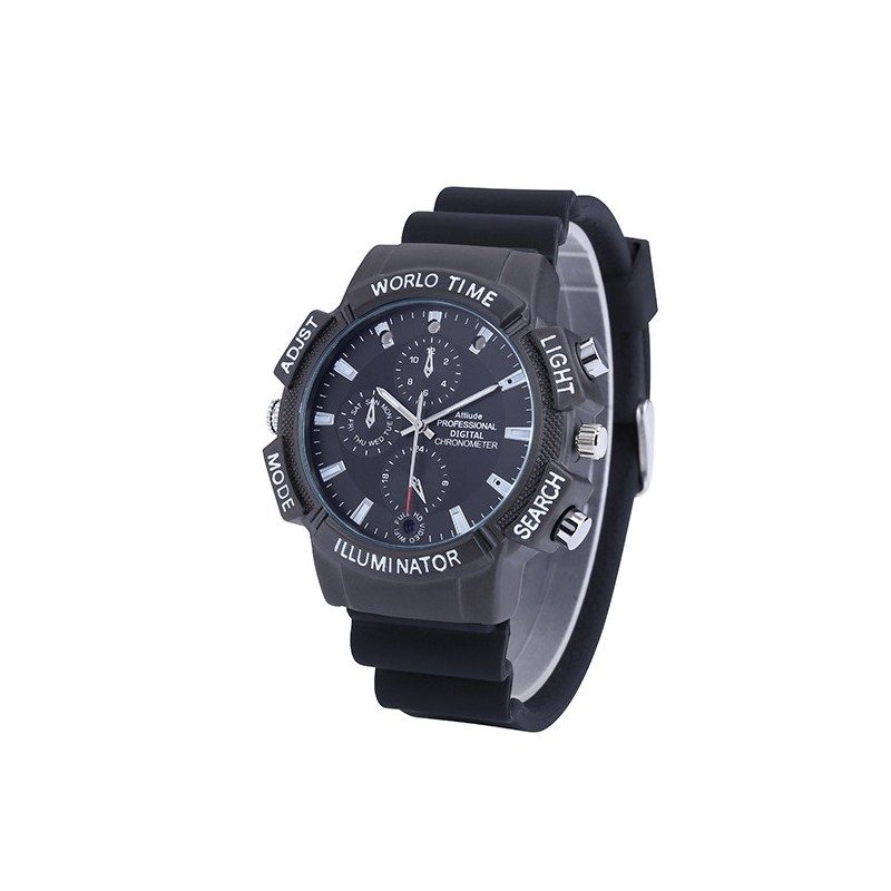 Montre caméra espion sport Full HD jusqu'à 3h