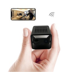 Caméra espion WIFI connectée à distance très longue autonomie 1 an détection de mouvement PIR