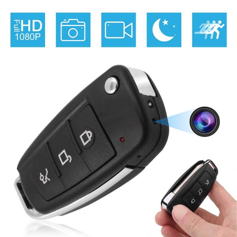 Surveillance Discrète 1080P Caméra Espion Porte-clés UYIKOO - Mini Caméra Voiture 1080P Avec Détection De Mouvement Caméra Cachée Voiture 1080P UYIKOO